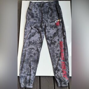 Miami Heat NBA Basketball Kids‎ Gray SMALL Sweatpants Joggers